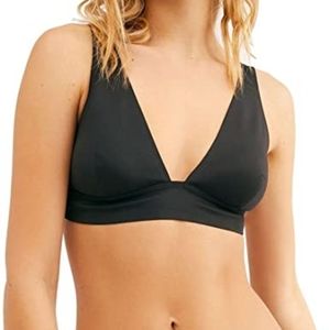 Free People Erin Scuba Bralette Black Size M